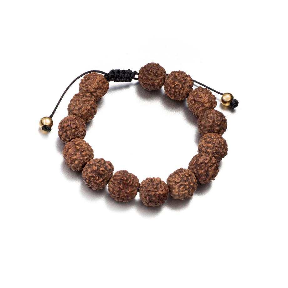 Pulsera Antiestrés de Semilla de Rudraksha